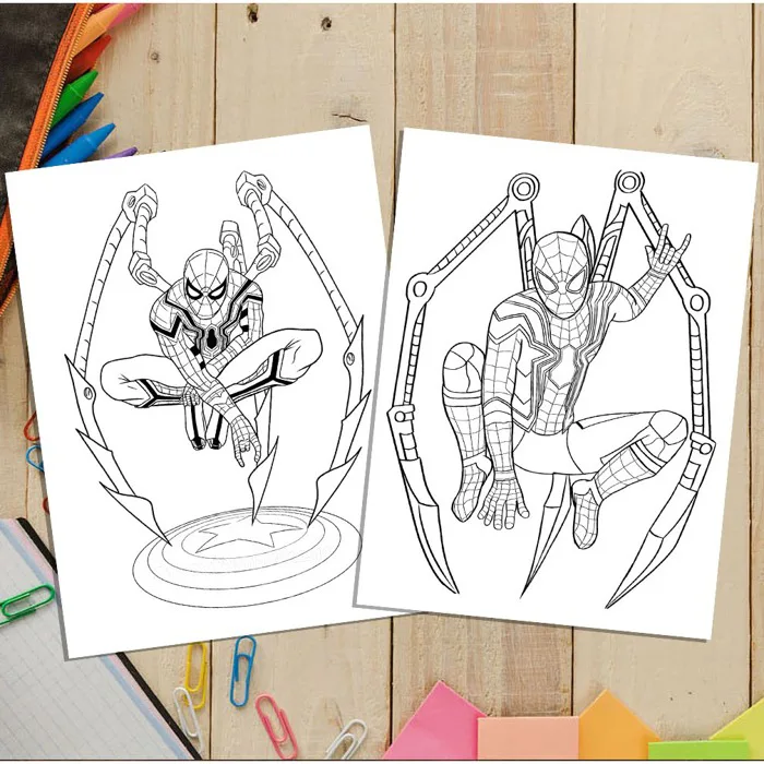 Tranh Tô Màu Spider Man (Người nhện) - Bộ 30 Tờ Giấy A4 A5 Dành Cho Màu  Sáp, Màu Chì - TRANH TÔ MÀU TM581 | Shopee Việt Nam