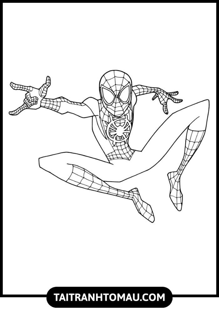 Tải 100+ Tranh Tô Màu Người Nhện (Spider-Man) Cực Ngầu Cho Bé Trai [Miễn  Phí PDF A4]