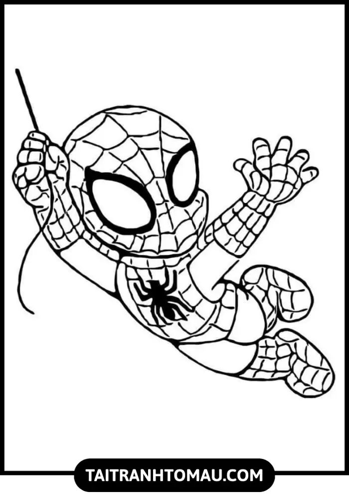 Tải 100+ Tranh Tô Màu Người Nhện (Spider-Man) Cực Ngầu Cho Bé Trai [Miễn  Phí PDF A4]