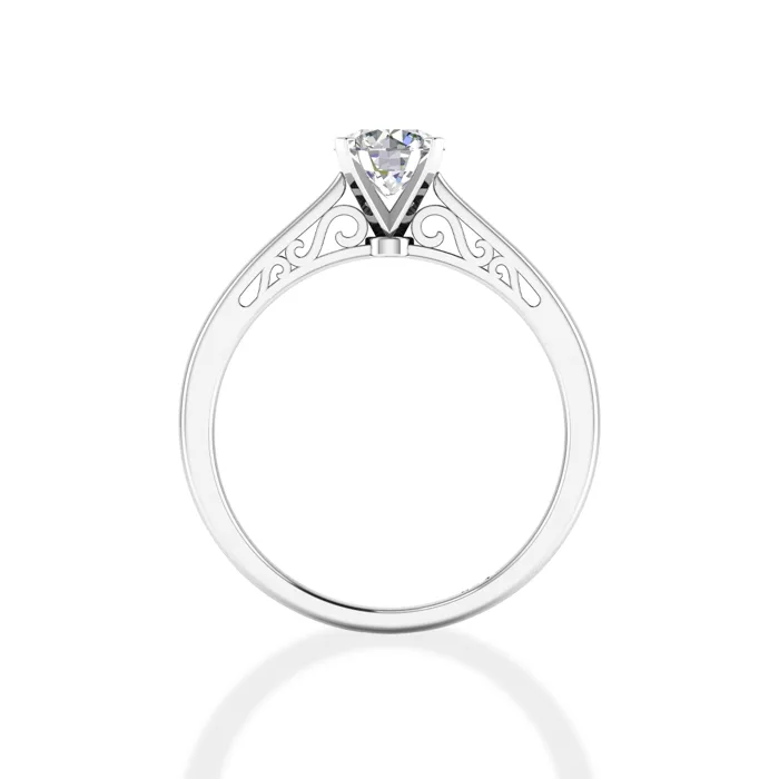 5 Kiểu Nhẫn Kim Cương Vàng Trắng 14K Cao Cấp Sang Trọng
