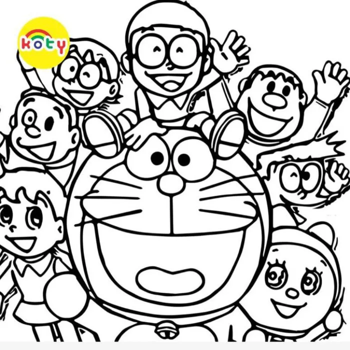 Tranh Tô Màu Doraemon Nobita - Bộ 50 Tờ Tranh Tô Màu Dành Cho Màu Sáp, Màu  Chì - TRANH TÔ MÀU KOTY | Shopee Việt Nam