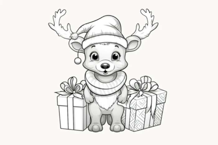 20+ tranh Giáng sinh tranh tô màu Noel cực đáng yêu dành cho bé