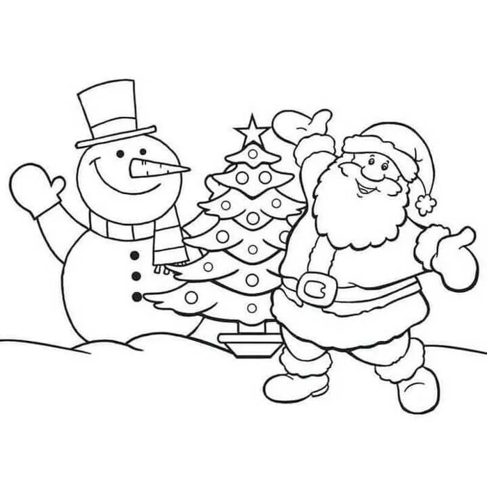 TRANH TÔ MÀU ÔNG GIÀ NOEL CHO BÉ