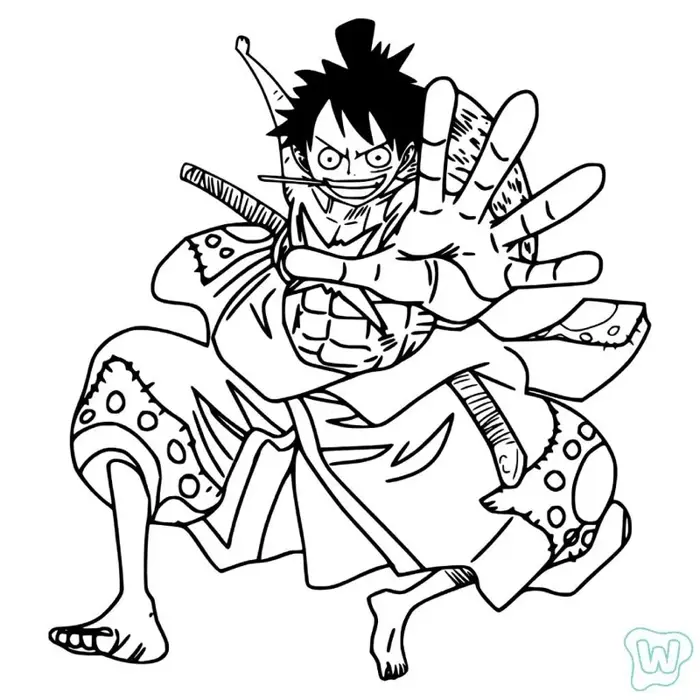 Tổng hợp tranh tô màu One Piece sinh động, phong phú cho bé