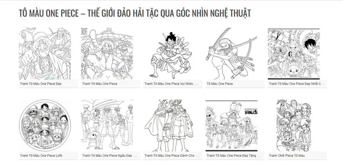 Điểm thú vị của những bức tranh trong tô màu one piece | Flickr