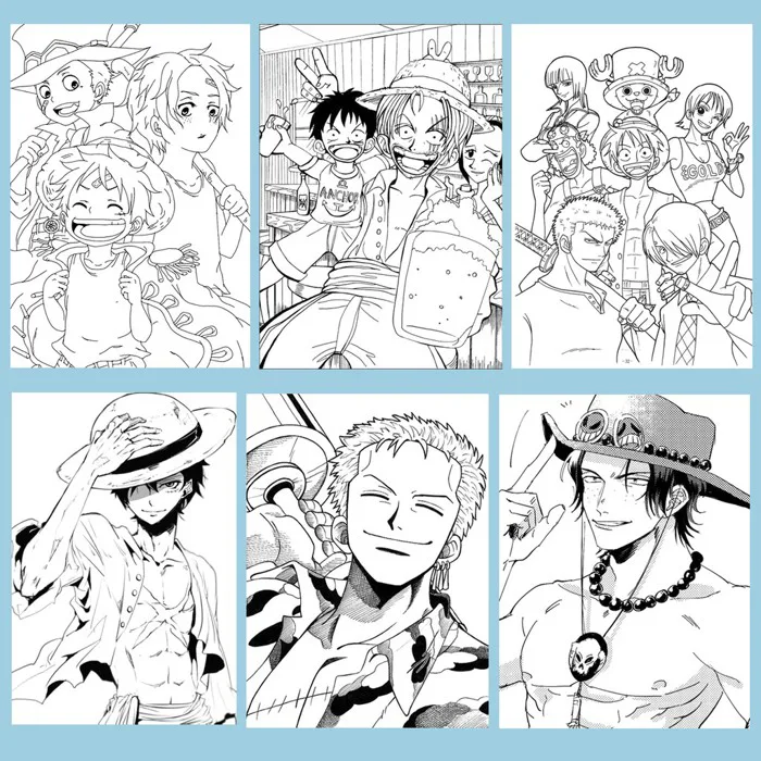 Bộ Tranh tô màu Anime One Piece - Chất giấy dày đẹp | Shopee Việt Nam