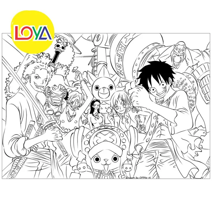 Bộ 35 giấy Tô màu One Piece, tranh tô màu Vua Hải Tặc dành cho trẻ em dành  cho bé TM672 | Shopee Việt Nam