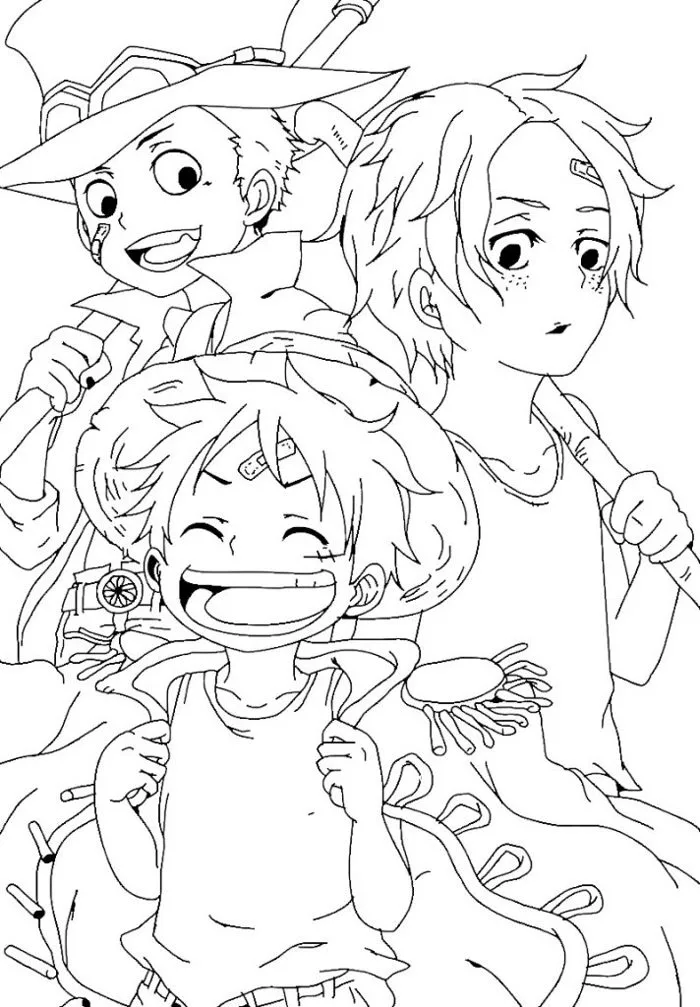 Tranh tô màu One Piece đẹp - Dành cho các bé thỏa sức sáng tạo