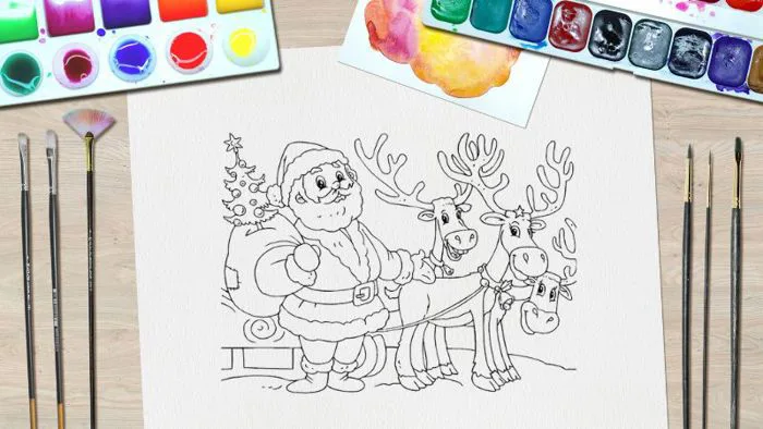 Hướng dẫn cách vẽ ông già Noel đơn giản cho bé