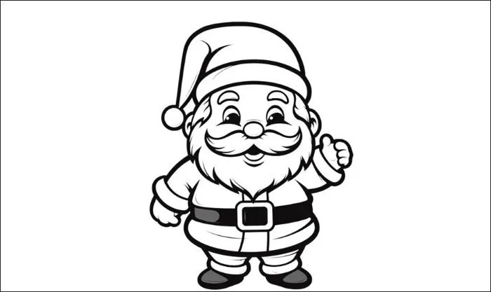 TRANH TÔ MÀU ÔNG GIÀ NOEL CHO BÉ