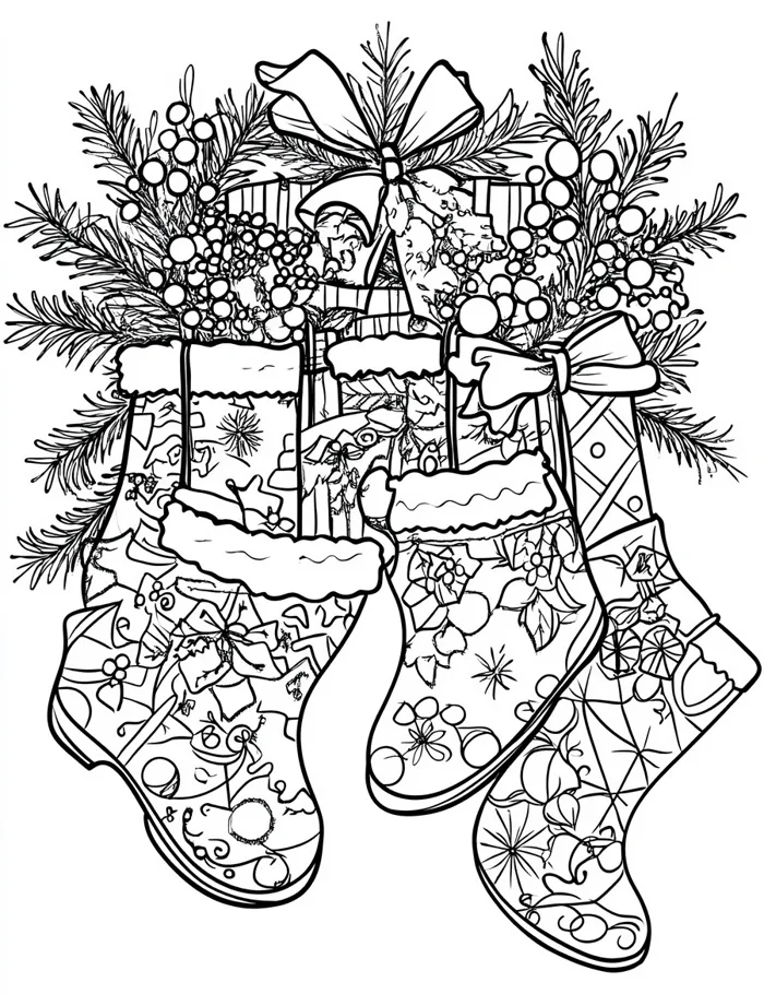 30+ Mẫu tranh tô màu Noel cho bé – Tranh tô màu Ông Già Noel, cây thông Noel  mới nhất