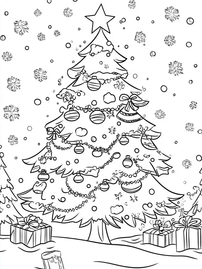 30+ Mẫu tranh tô màu Noel cho bé – Tranh tô màu Ông Già Noel, cây thông  Noel mới nhất