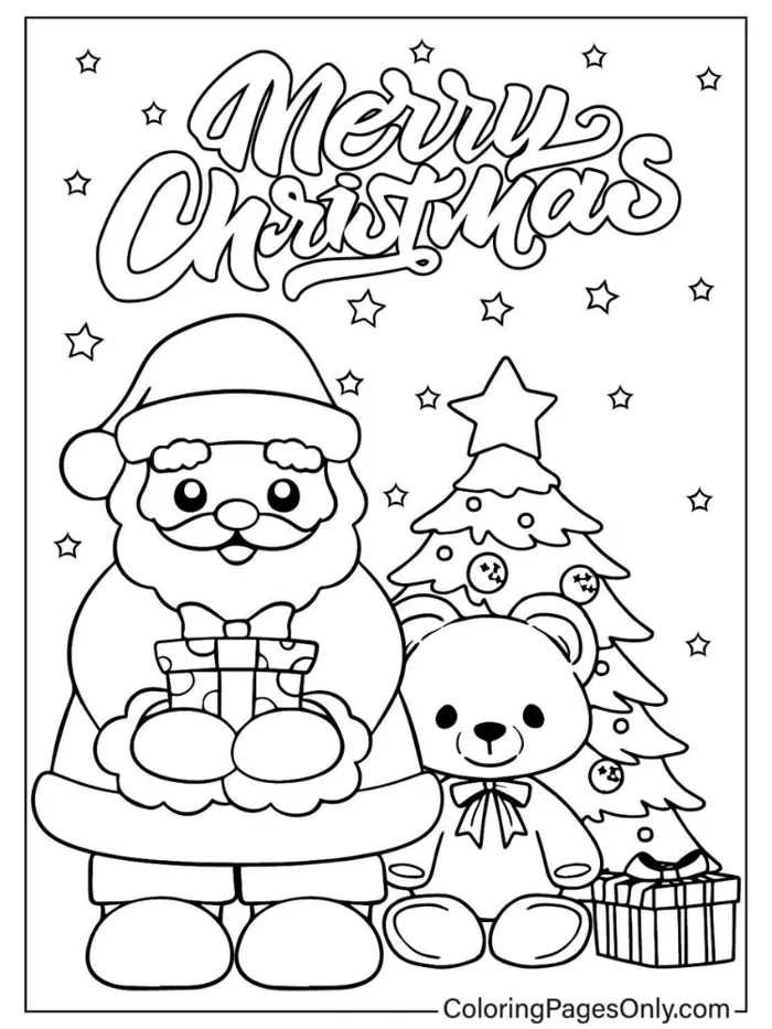 Tải về 50+ mẫu tranh ông già Noel tô màu đa dạng, nhiều chủ đề