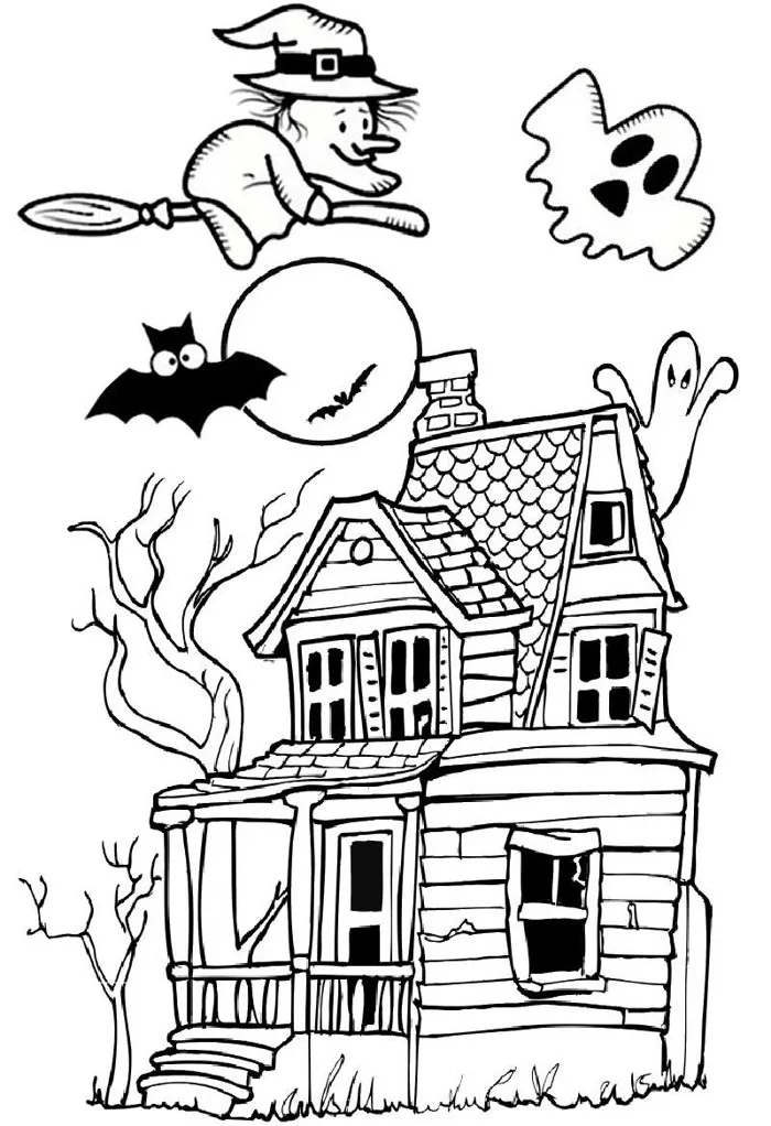 Các mẫu Tranh tô màu Halloween độc đáo mới nhất cho bé 2026