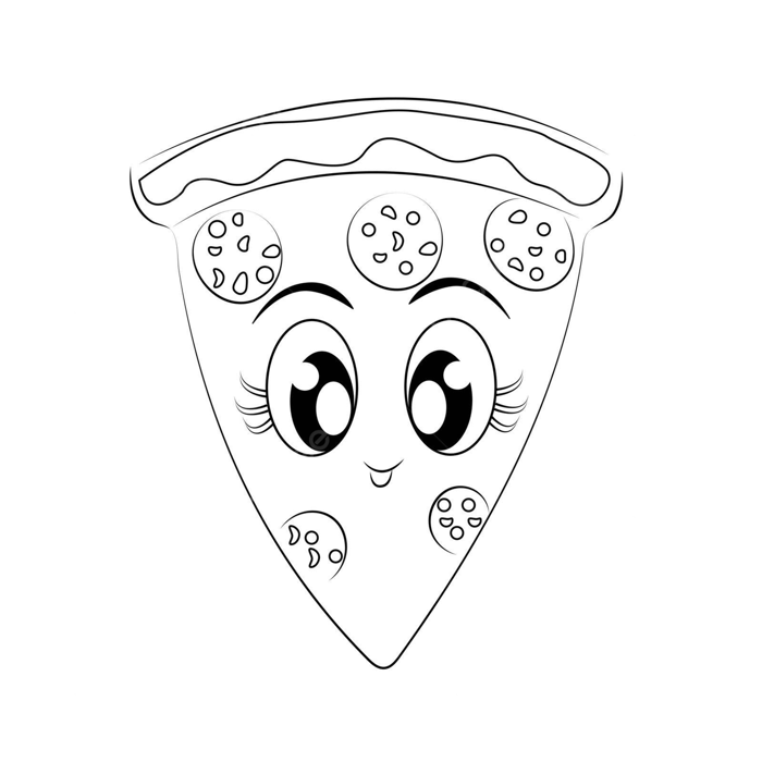 Mẫu Sách Tô Màu Nhân Vật Pizza Dễ Thương Dành Cho Trẻ Em Người Lớn In Trên  áo Phông Cốc Quần áo Vector, Hình ảnh Chuyên Nghiệp - Pngtree