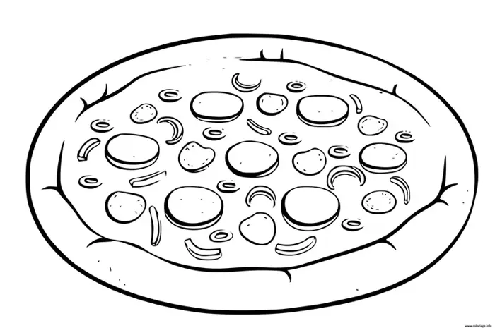 Tô màu pizza giúp bé rèn luyện trí tưởng tượng sáng tạo