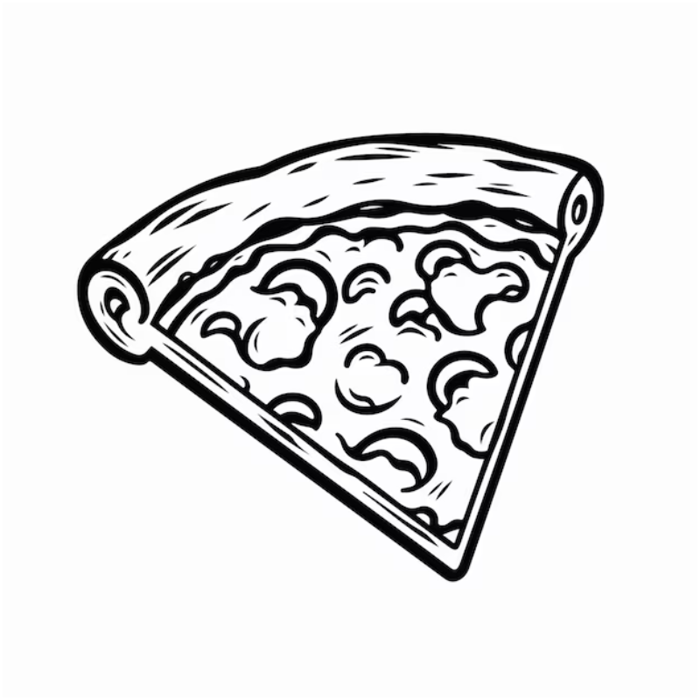 Tranh tô màu bánh pizza: Khi ẩm thực gặp nghệ thuật - Tô màu trực tuyến