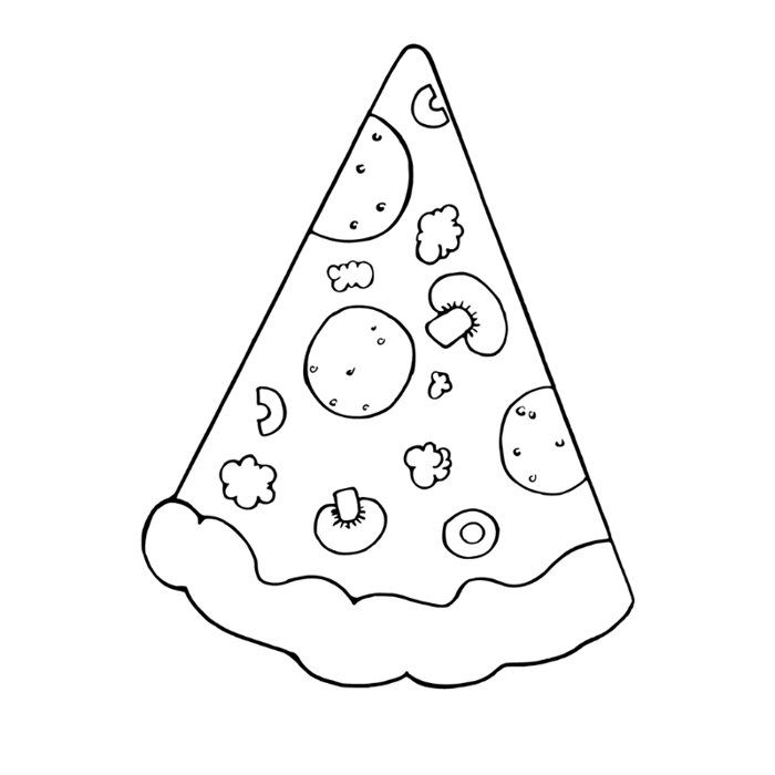 Tranh tô màu bánh pizza: Khi ẩm thực gặp nghệ thuật - Tô màu trực tuyến