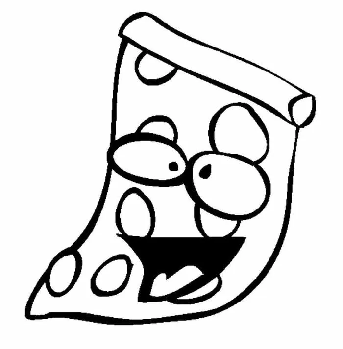 Tô Màu Bánh Pizza - Tranh Tô Màu Cho Bé