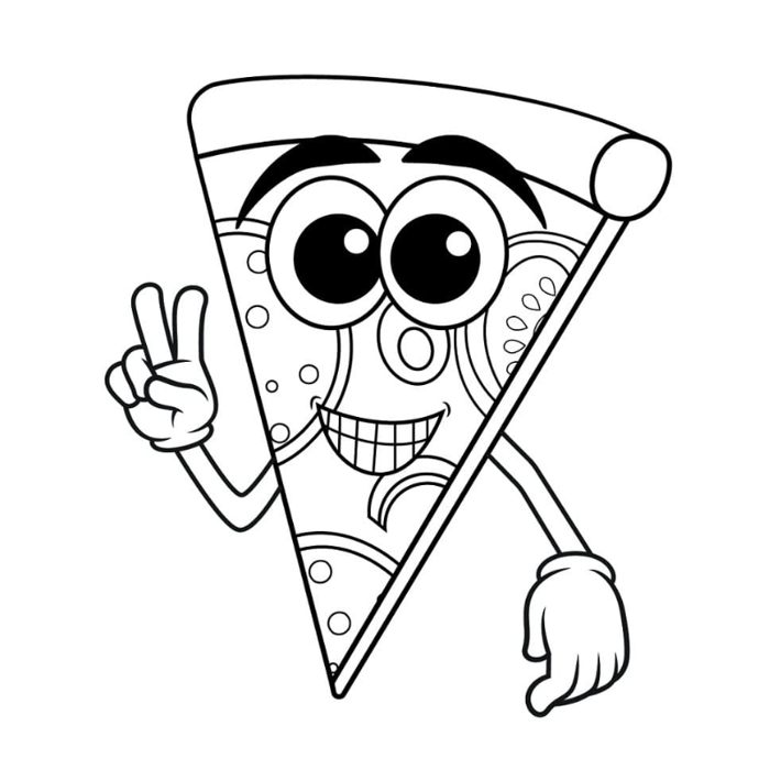 Tranh tô màu bánh pizza: Khi ẩm thực gặp nghệ thuật - Tô màu trực tuyến