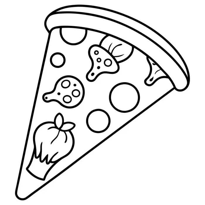 Tô màu pizza giúp bé rèn luyện trí tưởng tượng sáng tạo