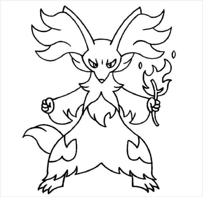 Tranh tô màu Pokemon XYZ