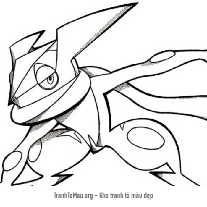 Tải tranh tô màu pokemon gekkoga