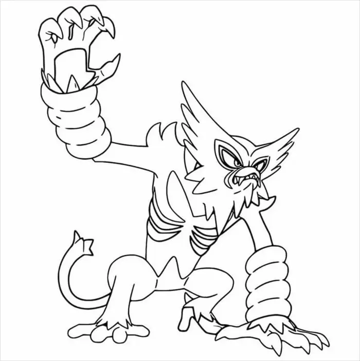Tổng hợp tranh tô màu Pokemon Mega đẹp nhất cho bé
