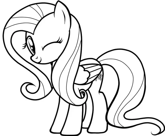 Tranh tô màu My Little Pony đáng yêu cho giờ học tô màu