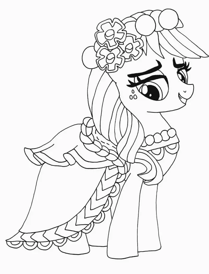 Bộ sưu tập tranh tô màu con ngựa pony dễ thương giúp bé thỏa sức sáng tạo