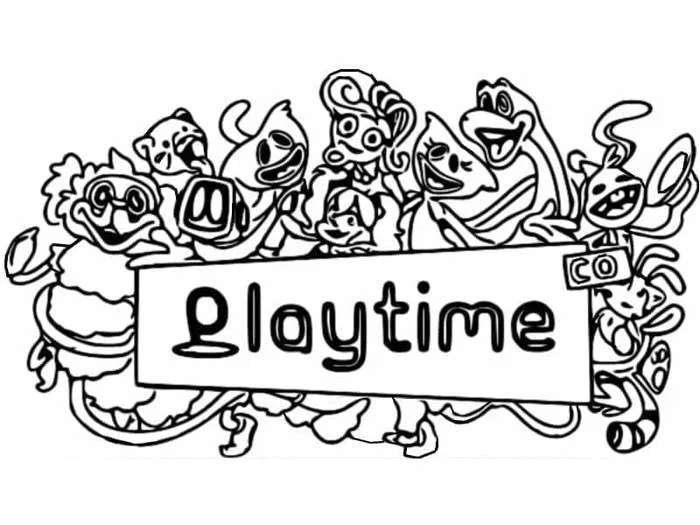 Tô màu Trò Chơi Poppy Playtime - Trang Tô Màu Cho Bé