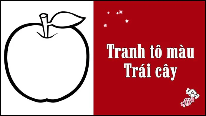 Tải 100+ tranh tô màu trái cây, cây ăn quả giúp bé phát triển tư