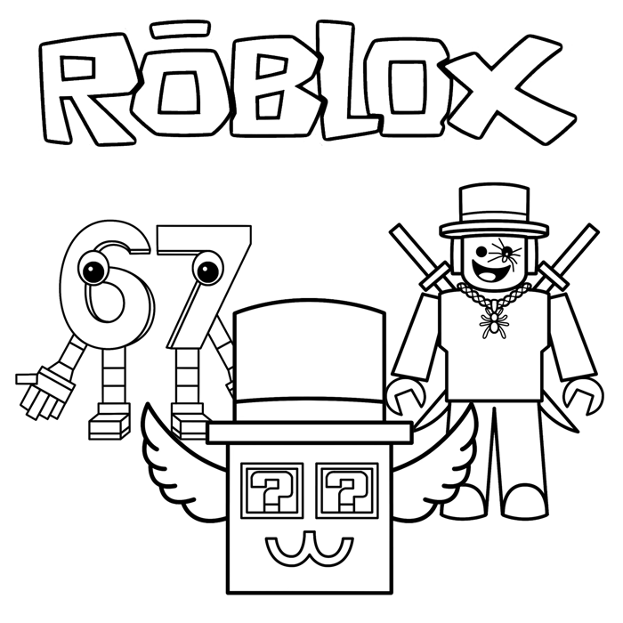 38 Tranh Tô Màu Roblox: Tải Miễn Phí Các Hình Vũ Trụ Game