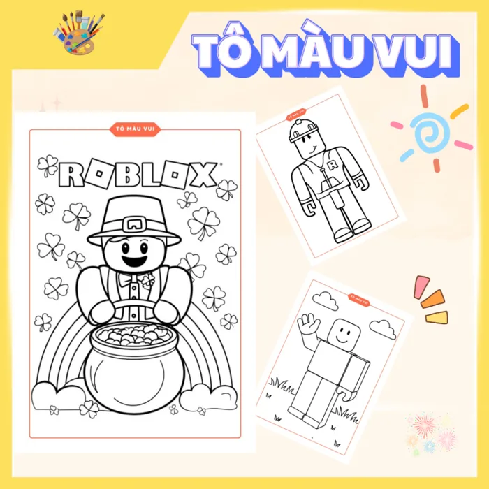 Tập Tranh Tô Màu Roblox – Đồ Chơi Mỹ Thuật & Thủ Công Kích Thích Sáng Tạo  Cho Bé | Shopee Việt Nam