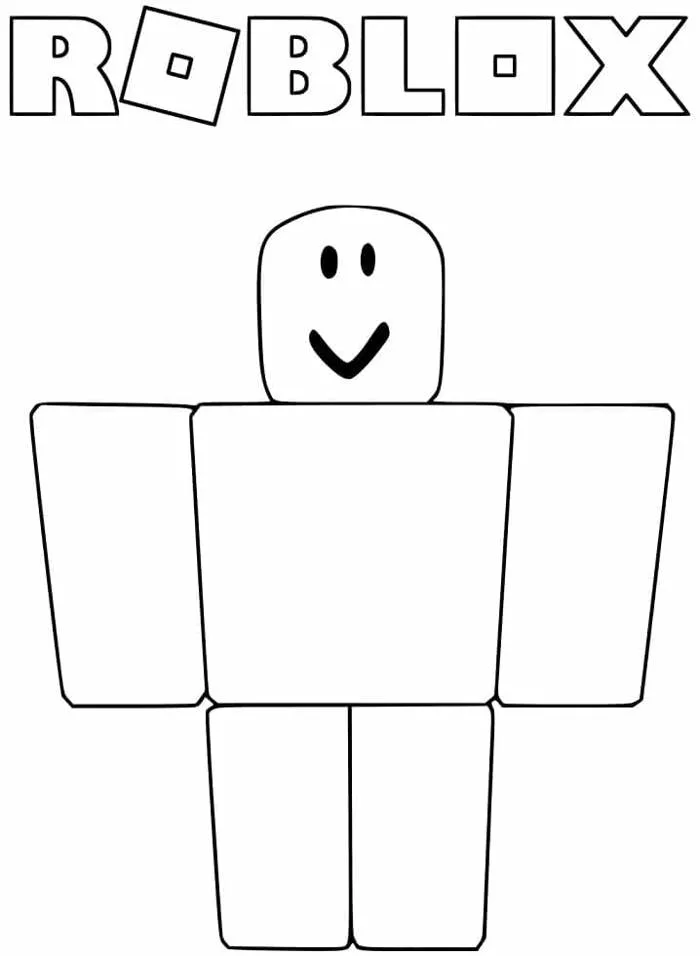 Tô màu Nhân Vật Roblox Vui Nhộn - Trang Tô Màu Cho Bé