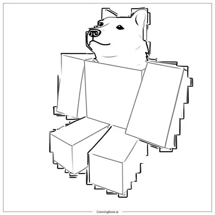 Trang Tô Màu Roblox Doge Khám Phá Thành Phố (Có thể In Miễn Phí dưới định  dạng PDF & PNG)