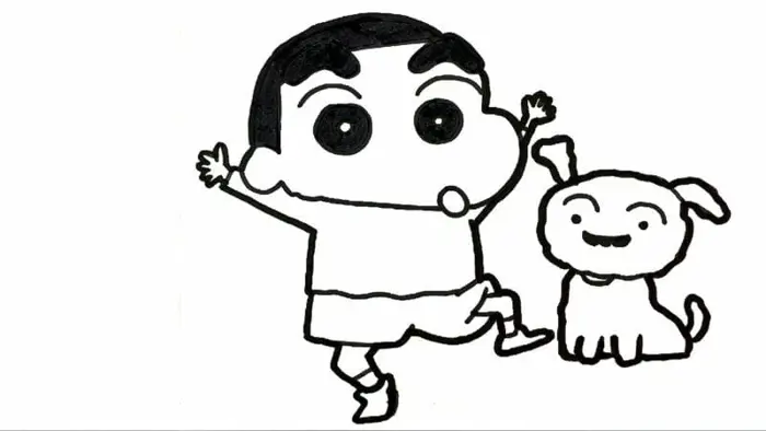 Bộ sưu tập tranh tô màu Shin cậu bé bút chì siêu hài hước