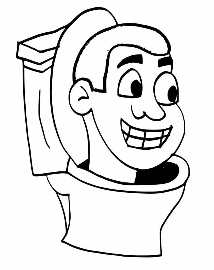 Tô màu Skibidi Toilet Vui Nhộn - Trang Tô Màu Cho Bé