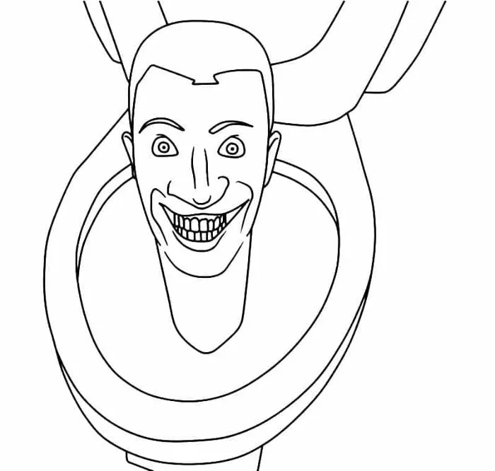 Tô màu Skibidi Toilet Ám Ảnh - Trang Tô Màu Cho Bé