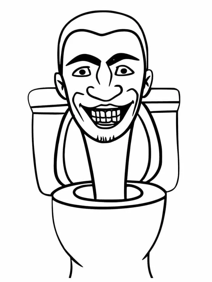 Tô màu Skibidi Toilet Kỳ Lạ - Trang Tô Màu Cho Bé
