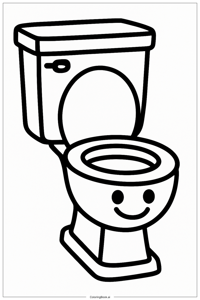 Trang Tô Màu Bồn cầu Skibidi Cười Đơn Giản (Có thể In Miễn Phí dưới định  dạng PDF & PNG)