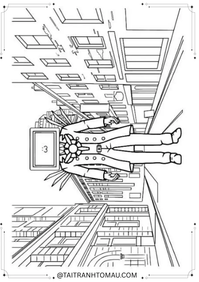 Tải 100+ Tranh Tô Màu Cameraman Skibidi Miễn Phí cho Bé [PDF, A4]