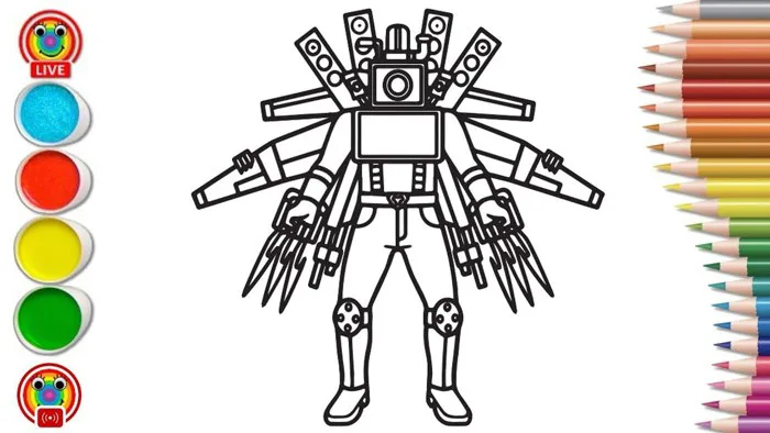 Skibidi Toilet Trang tô màu mới/ Titan Speakerman Coloring Pages/ NCS  Release