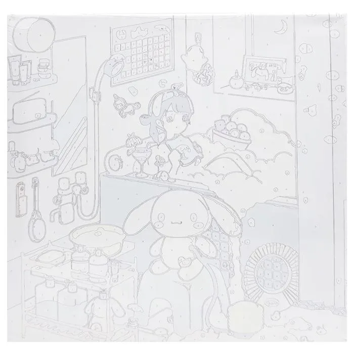 Tranh Tô Màu Số Hóa 30 x 30 cm - BB040 - Mẫu 6