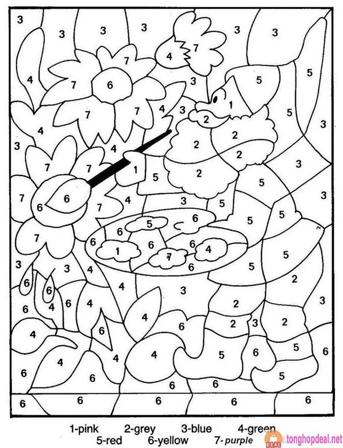Khám phá 54 ý tưởng Tranh số hóa và trang tô màu | sách tô màu, adult  coloring pages, toán học và các ý tưởng khác