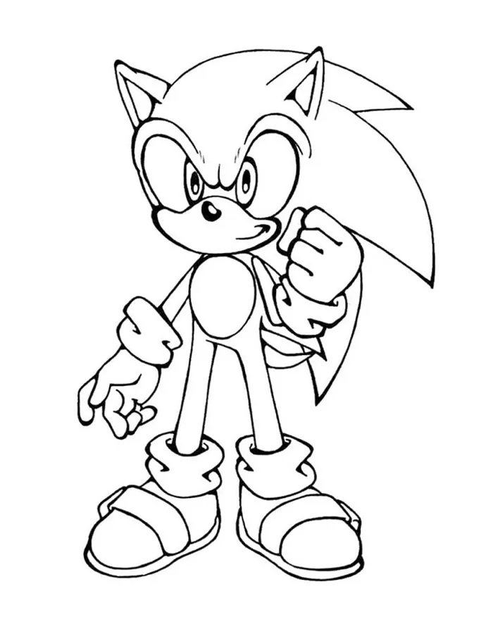 Tô màu sonic - Trang Tô Màu Cho Bé