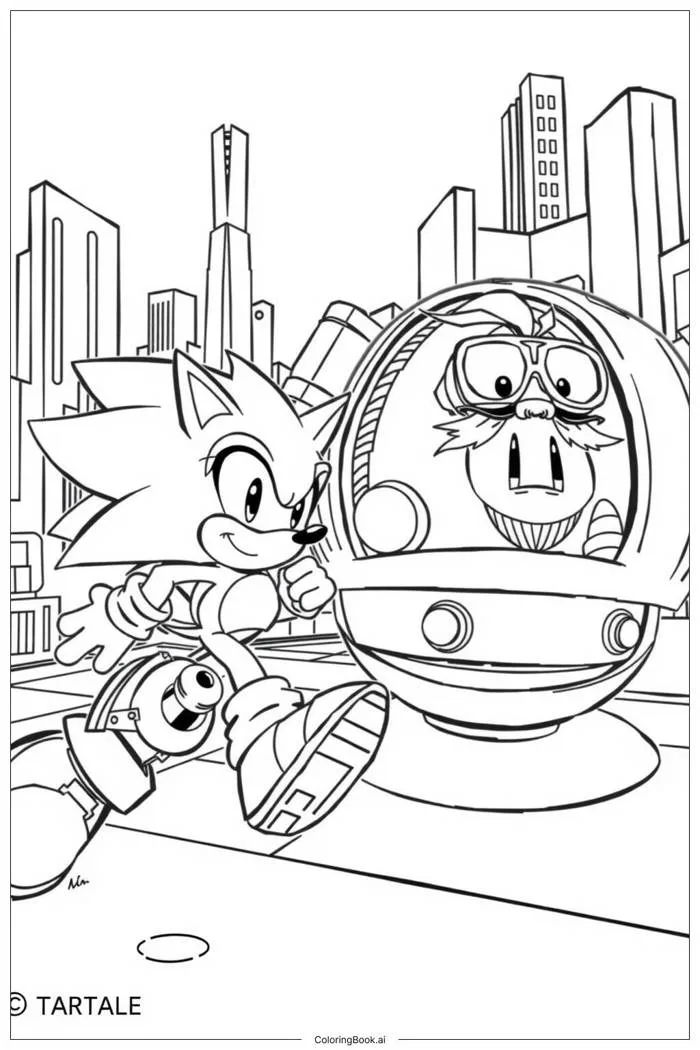 77 trang tô màu sonic (PDF và PNG miễn phí)