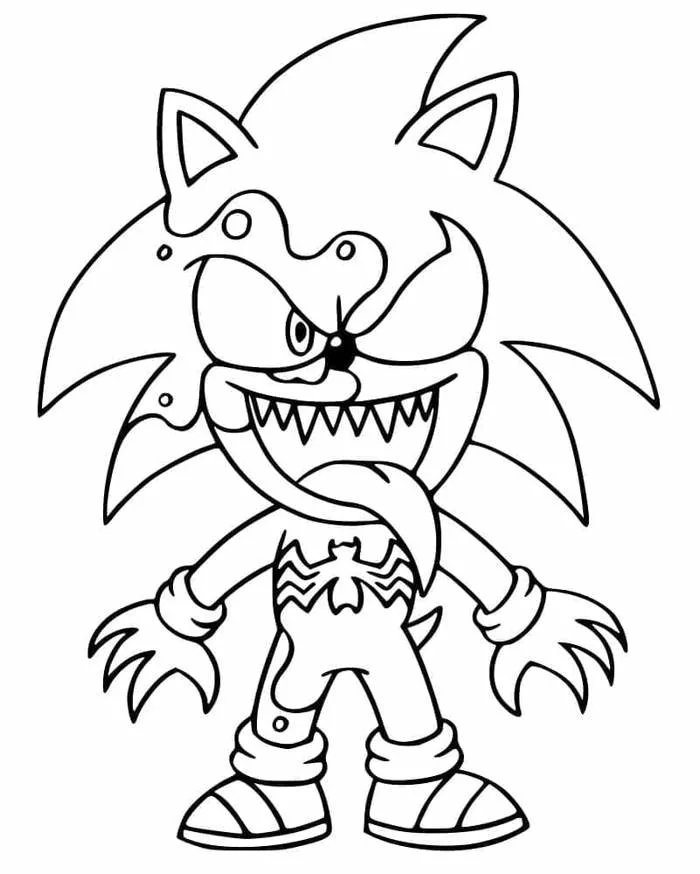 Tô màu Sonic Venom - Trang Tô Màu Cho Bé