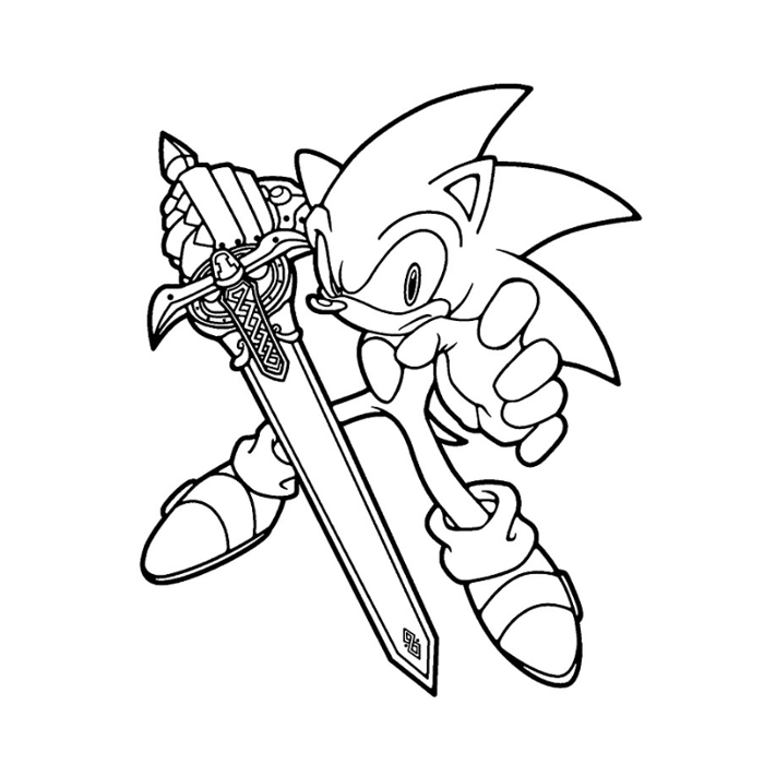 Tranh Tô Màu Sonic - Nhân Vật Gây Sốt Với Vẻ Ngoài Đáng Yêu, Cute, Cưng Xỉu  - Tô màu trực tuyến