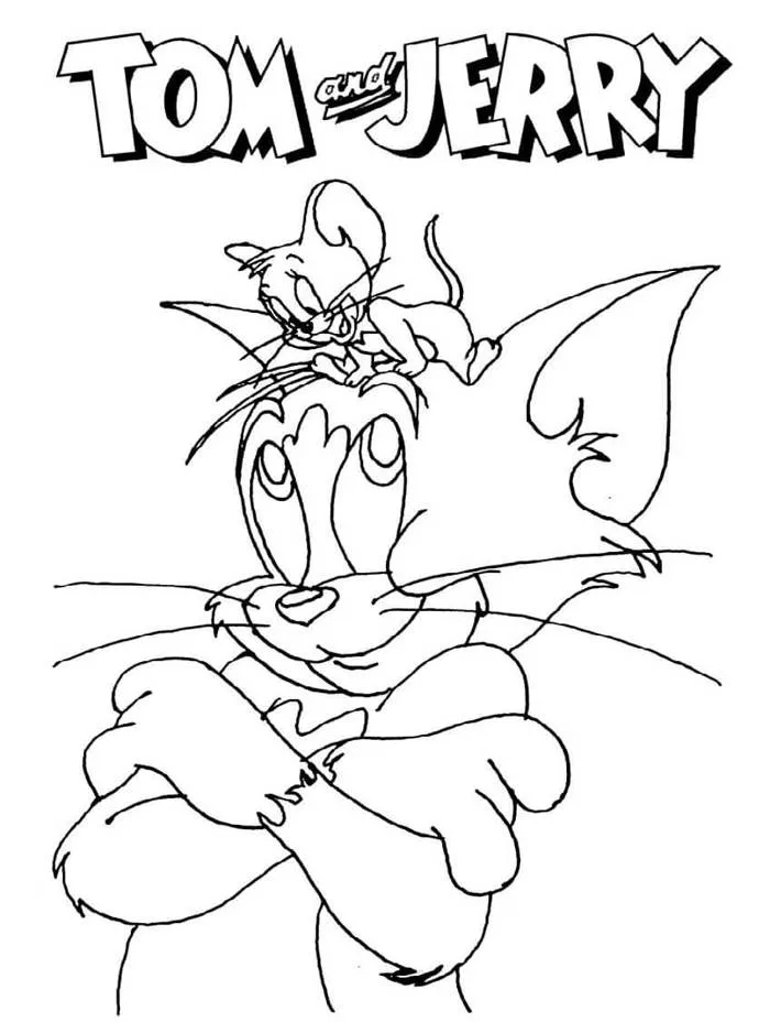 Tô màu Tom và Jerry - Trang Tô Màu Cho Bé
